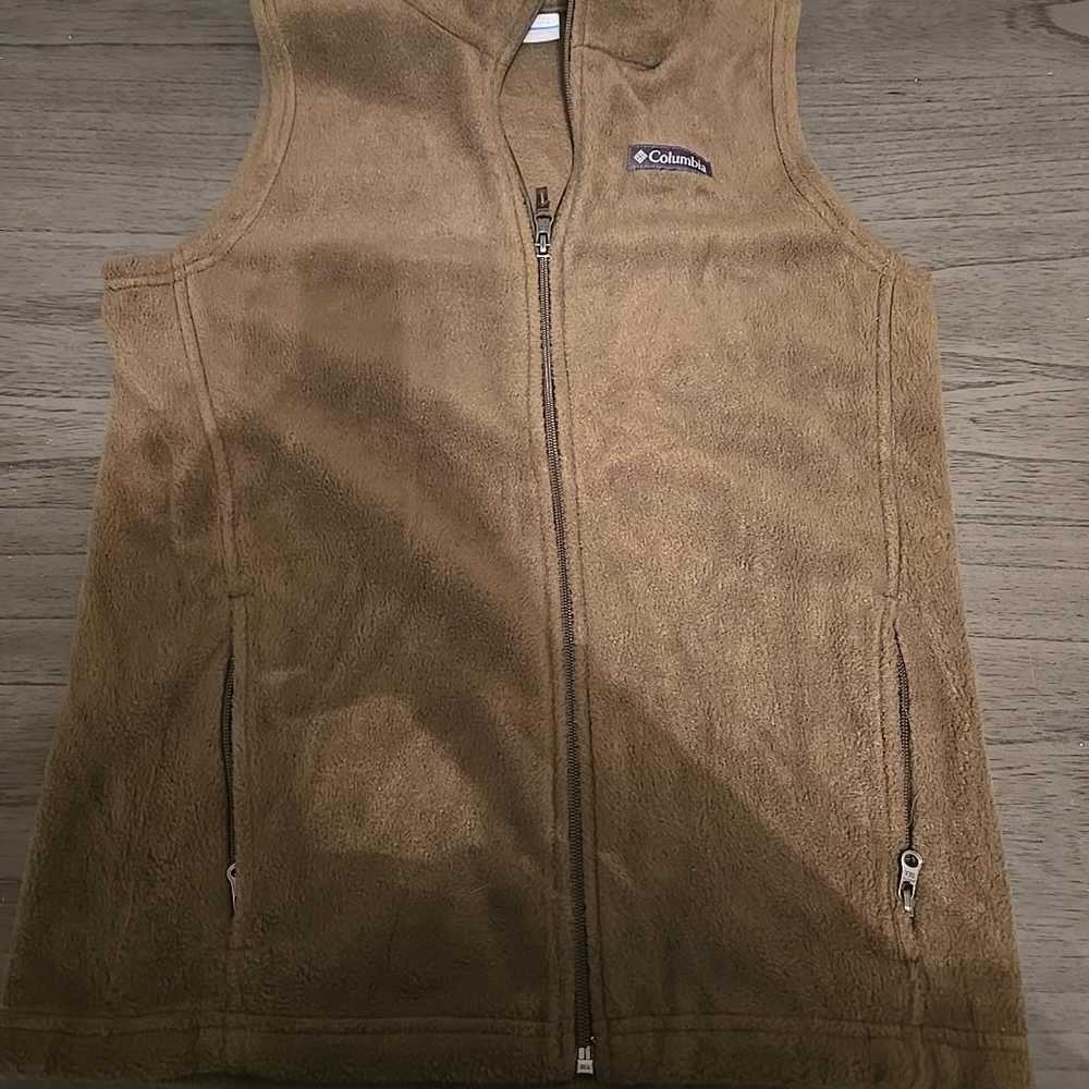 Columbia Olive Fleece Vest